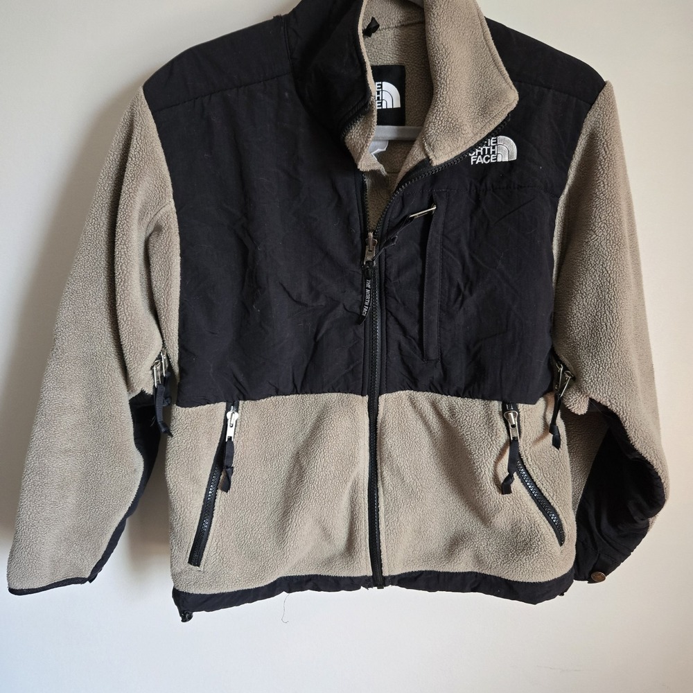 The North Face Small Denali Jacket Warm Grey Womens S Small Y2K FLAW